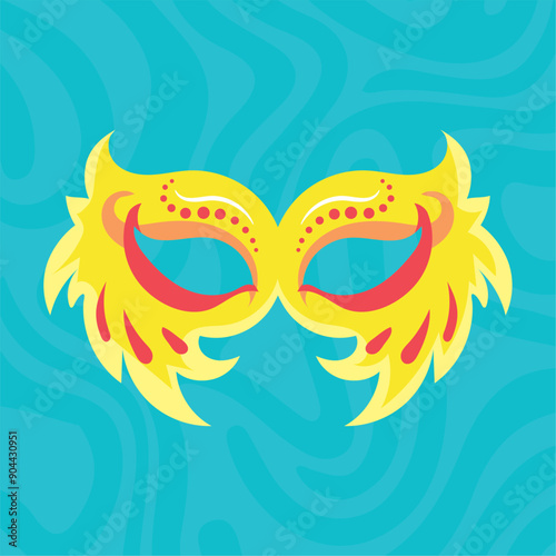 Colored carnival mask Vector