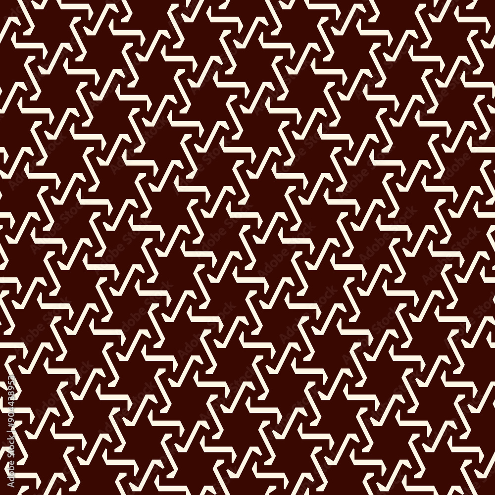 Oriental ancient mosaic pattern. Ethnic ornament. Repeated geometric figures, stars motif. Seamless surface design. Ornamental wallpaper. Geo abstract background. Digital paper, textile print. Vector Oriental ancient mosaic pattern. Ethnic ornament. Repeated geometric figures, stars motif. Seamless surface design. Ornamental wallpaper. Geo abstract background. Digital paper, textile print. Vector