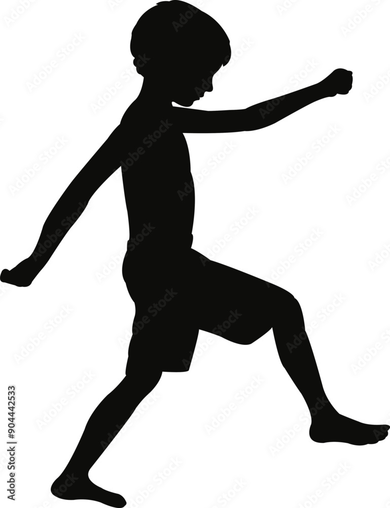 a boy running body silhouette vector a boy running body silhouette vector