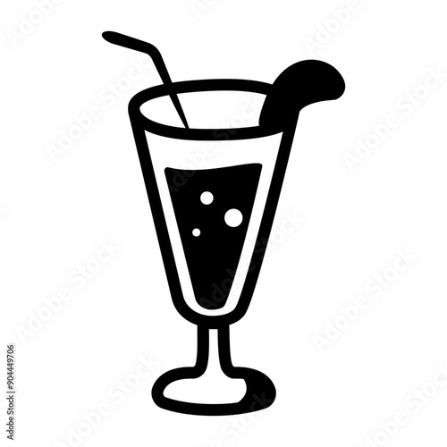 An icon of arnold drink in doodle style 