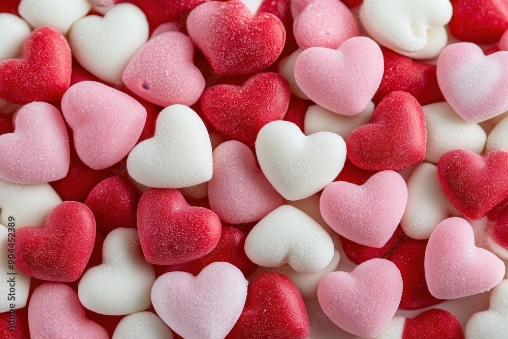 background filled with heart shaped candies background filled with heart shaped candies