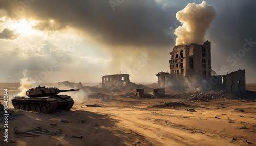 Ciudad ruinas apocalipsis