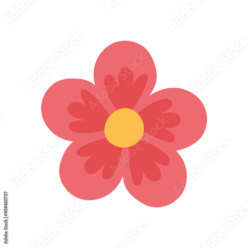 Colored flower icon Spring time Vector