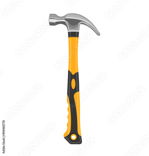 Hammer. Construction tool. Vector illustration on white background
