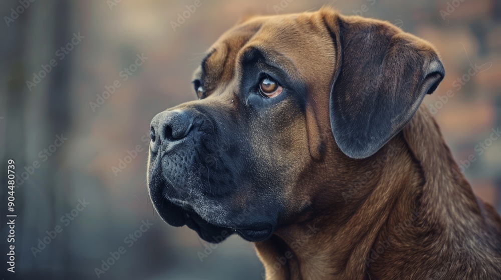 The boxer dog sits calmly, gazing thoughtfully into the distance, with soft, warm light highlighting its expressive features during a peaceful outdoor moment. The boxer dog sits calmly, gazing thoughtfully into the distance, with soft, warm light highlighting its expressive features during a peaceful outdoor moment.