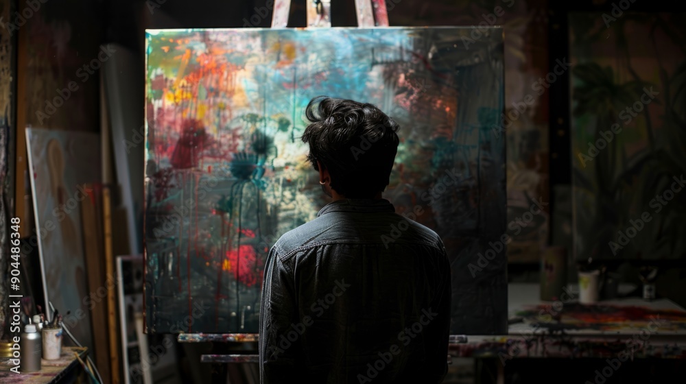Artist studio background generative ai Artist studio background generative ai