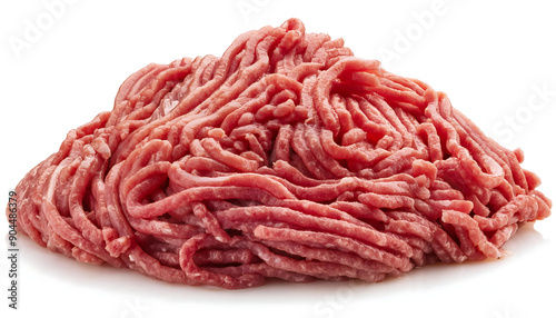 lamb mince isolated on white background