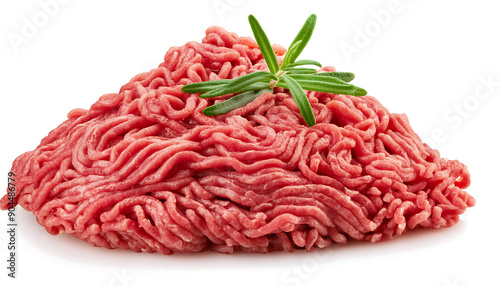 lamb mince isolated on white background