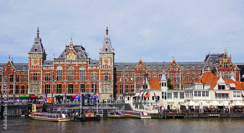 Obraz premium Bahnhof Amsterdam