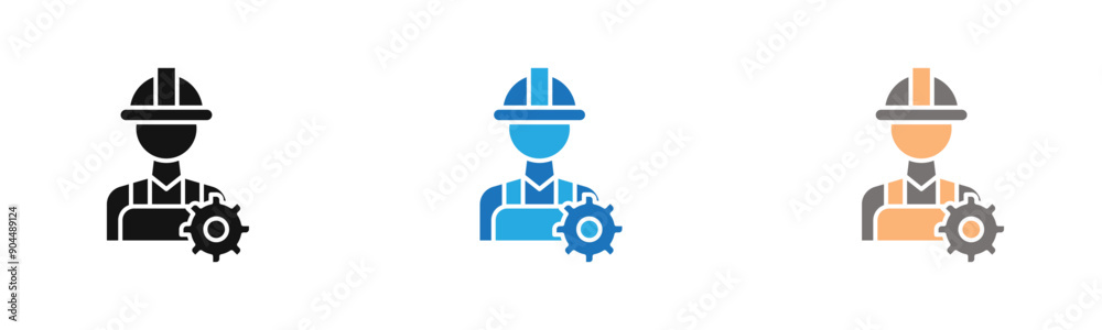 engineering service icon outline collection or set in black and white engineering service icon outline collection or set in black and white