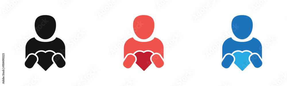 Your self care icon outline collection or set in black and white Your self care icon outline collection or set in black and white