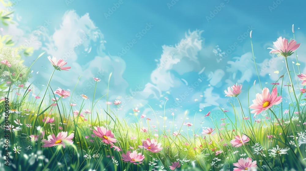 Obraz premium Tranquil Reflections. Serene Nature Background