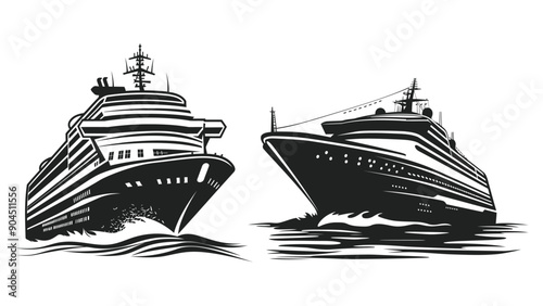a black and white drawing of a ship with the words the name the ship on it