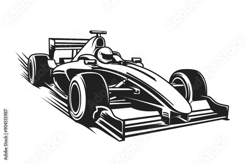 Formula 1 racing car silhouette vector with Powerful Symbolism Of A Racing Car
