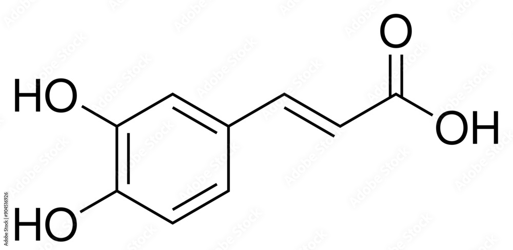 Kaffeesäure Chemie Strukturformel Kaffeesäure Chemie Strukturformel