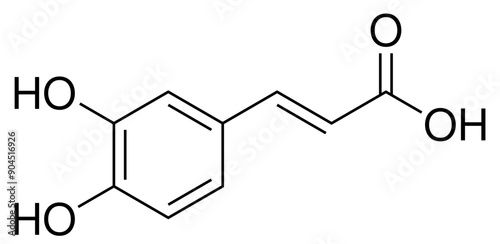 Kaffeesäure Chemie Strukturformel