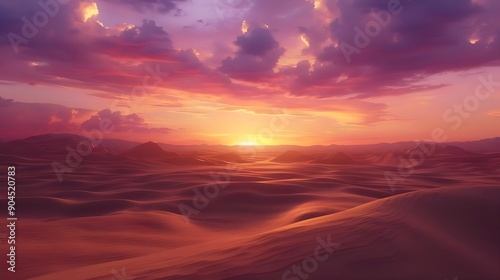 Desert Sunset Landscape