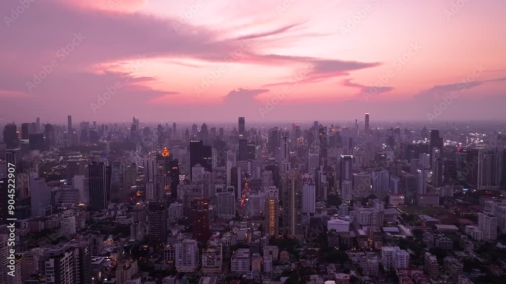 Bangkok, Thailand aerial city scape view from above. Bangkok Thailand: Drone Aerial view, Observing urban landscape. Bangkok, Thailand aerial city scape view from above. Bangkok Thailand: Drone Aerial view, Observing urban landscape.