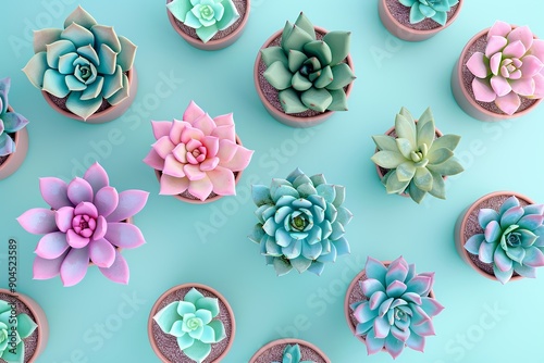 Close-up image of a succulent plant, showcasing its detailed, fleshy leaves. Perfect for themes of nature, minimalism, and indoor gardening photo