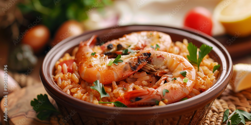 Arroz de Marisco on the table Arroz de Marisco on the table