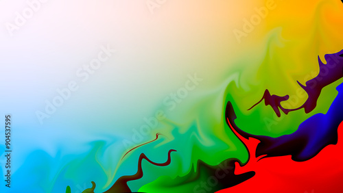 Red-blue-green abstract for the design.
