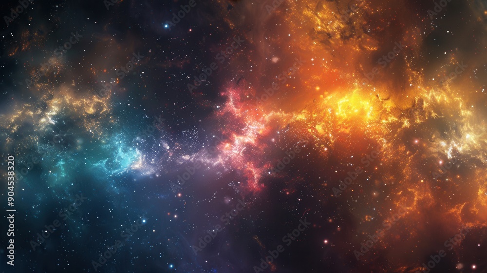 Naklejka premium Enchanted Forest. Magical wallpaper with intricate details