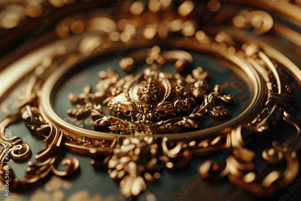 A detailed shot of a clock face on a table A detailed shot of a clock face on a table