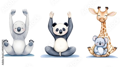 Cute Animals Doing Yoga