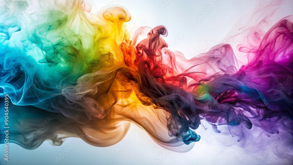 Abstract artwork featuring gentle drifts of smoke floating across canvas , serene, abstract, artwork, gentle, drifts Abstract artwork featuring gentle drifts of smoke floating across canvas , serene, abstract, artwork, gentle, drifts