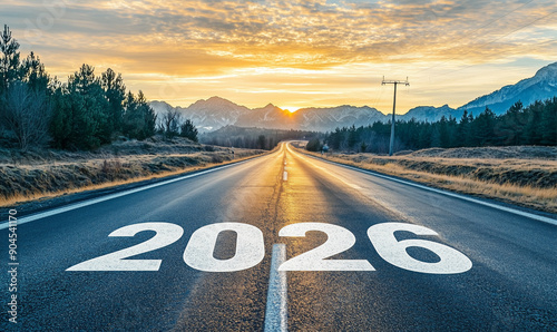 2026 Happy New Year Background Design. Greeting Card, Banner, Poster. Vector Illustration.