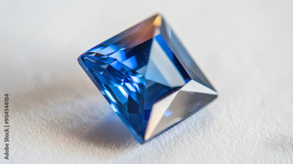 sapphire square cut on an isolated white background, object focused, png, stock image, hd quality. sapphire square cut on an isolated white background, object focused, png, stock image, hd quality.