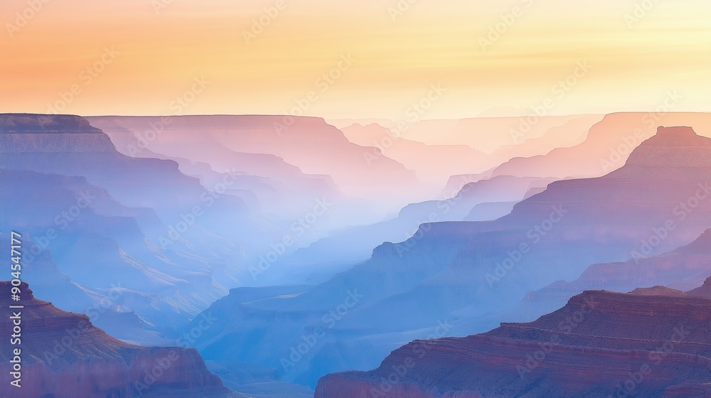 Grand Canyon, dramatic cliffs, sunset hues, Arizona, watercolor style Grand Canyon, dramatic cliffs, sunset hues, Arizona, watercolor style