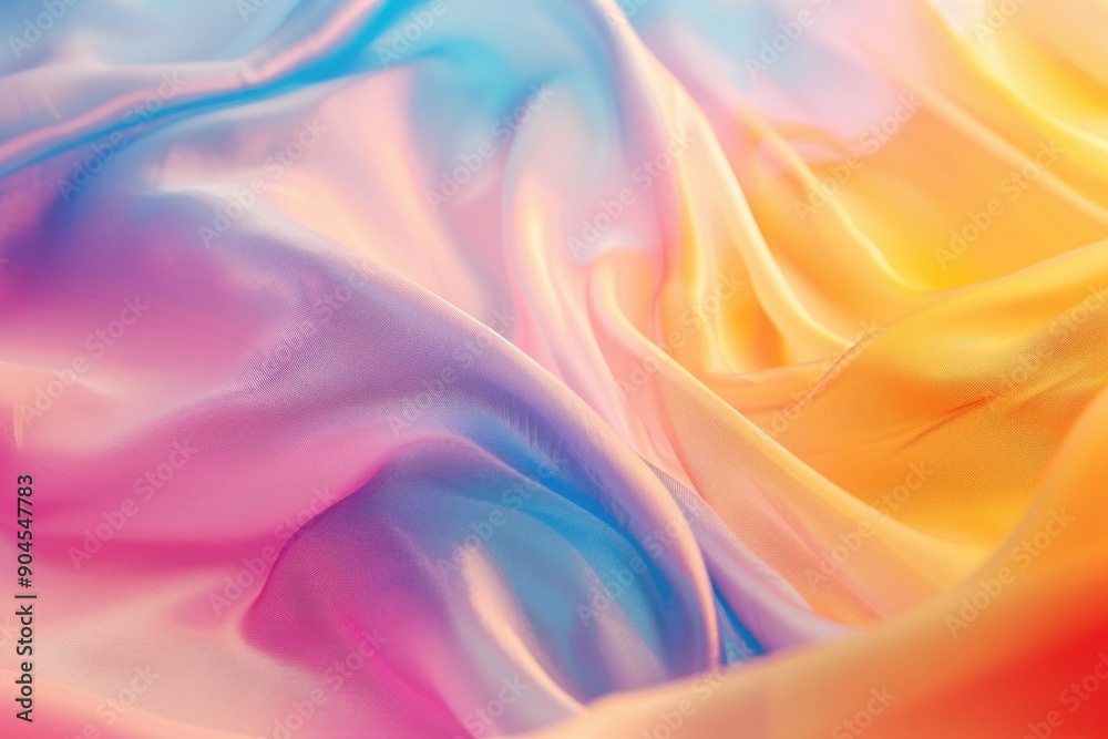 A detailed view of vibrant textile, ideal for illustrating designs or patterns A detailed view of vibrant textile, ideal for illustrating designs or patterns