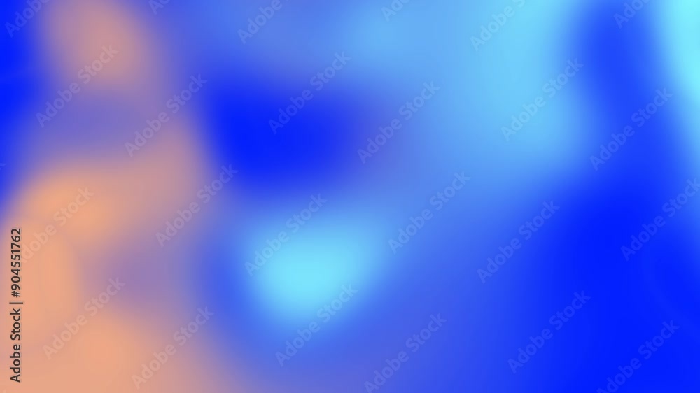 abstract background with bright blue  orange moving lights. Product stage motion texture template for commercial presentation.