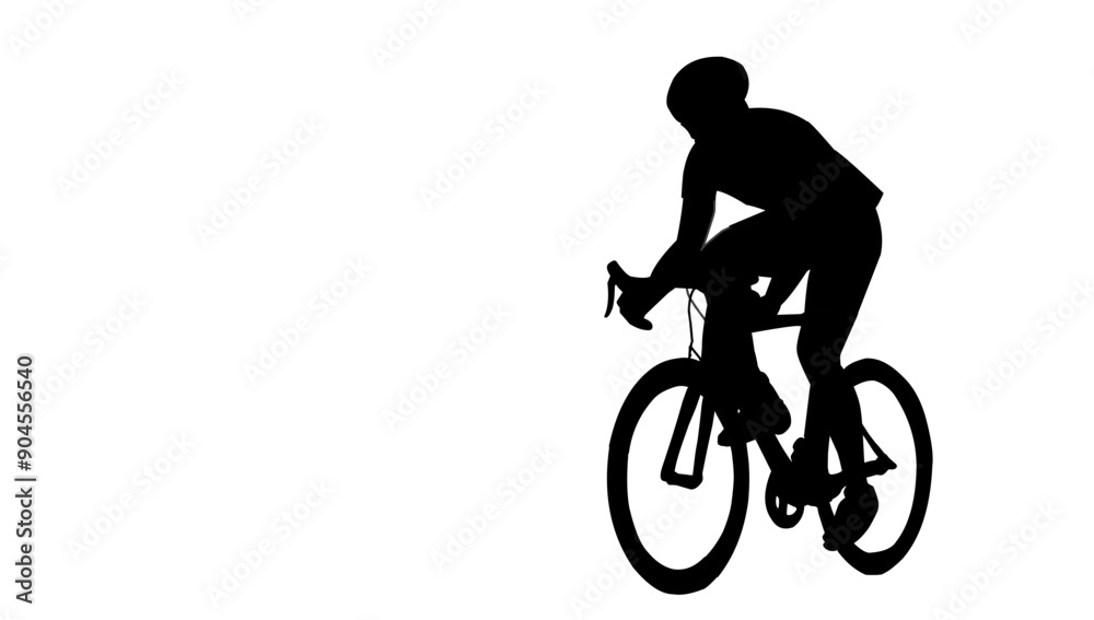Fototapeta premium cycling man silhouette icon set, cycle silhouette, bicycle silhouette vector, bicycle man silhouette, sport, racing, vehicle, active concept.