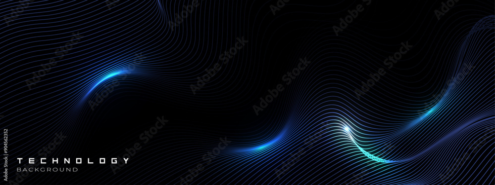 Abstract dot wave line with moving particles on dark background . Digital cyberspace, Big data analytics, 3d rendering, machine learning, and predictive analytics. Abstract dot wave line with moving particles on dark background . Digital cyberspace, Big data analytics, 3d rendering, machine learning, and predictive analytics.