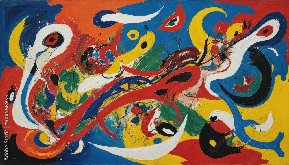 Abstract Art Painting - Swirling Colors. Abstract Art Painting - Swirling Colors.