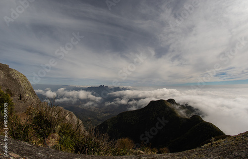 clouds over the mountains photo