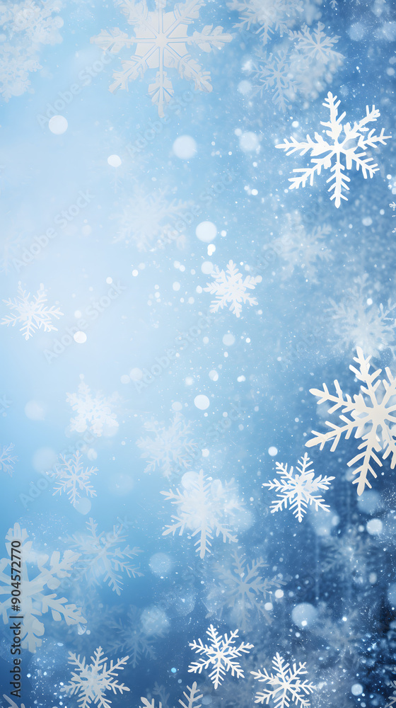 Digital blue snowflake geometric abstract graphic poster background Digital blue snowflake geometric abstract graphic poster background