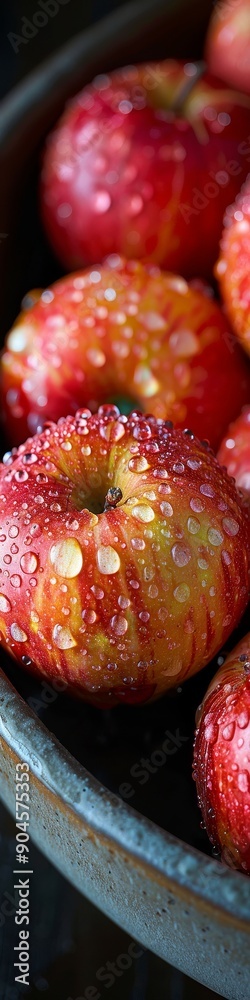 Delicious fresh and clean apples with water droplets. Delicious fresh and clean apples with water droplets.