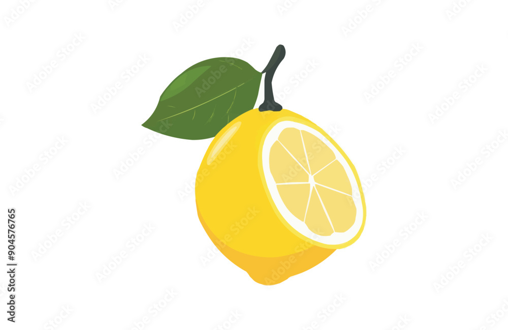 Lemon icon isolated on white background. Beautiful color lemon icon. Lemon icon isolated on white background. Beautiful color lemon icon.