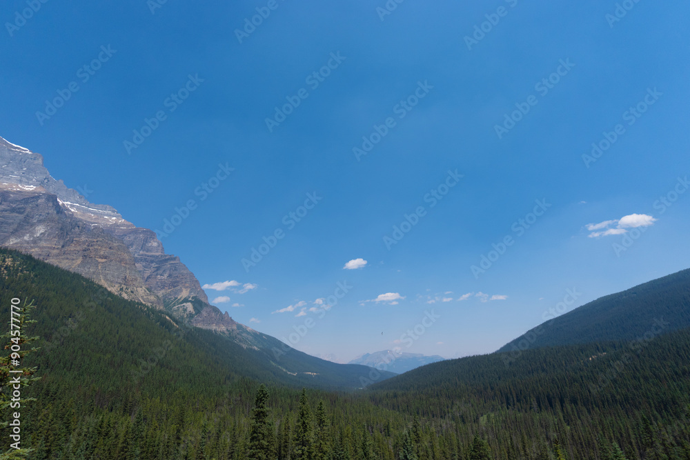 The valley adjacent to Moraine Lake between Mt Temple and Mt Bell. Banff National Park, Alberta, Canada
The valley adjacent to Moraine Lake between Mt Temple and Mt Bell. Banff National Park, Alberta, Canada