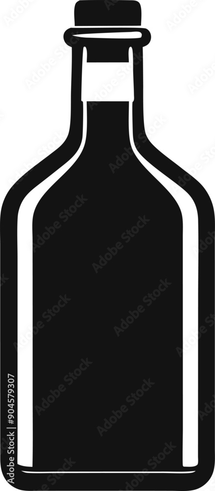 Bottle silhouette vector illustration design Bottle silhouette vector illustration design