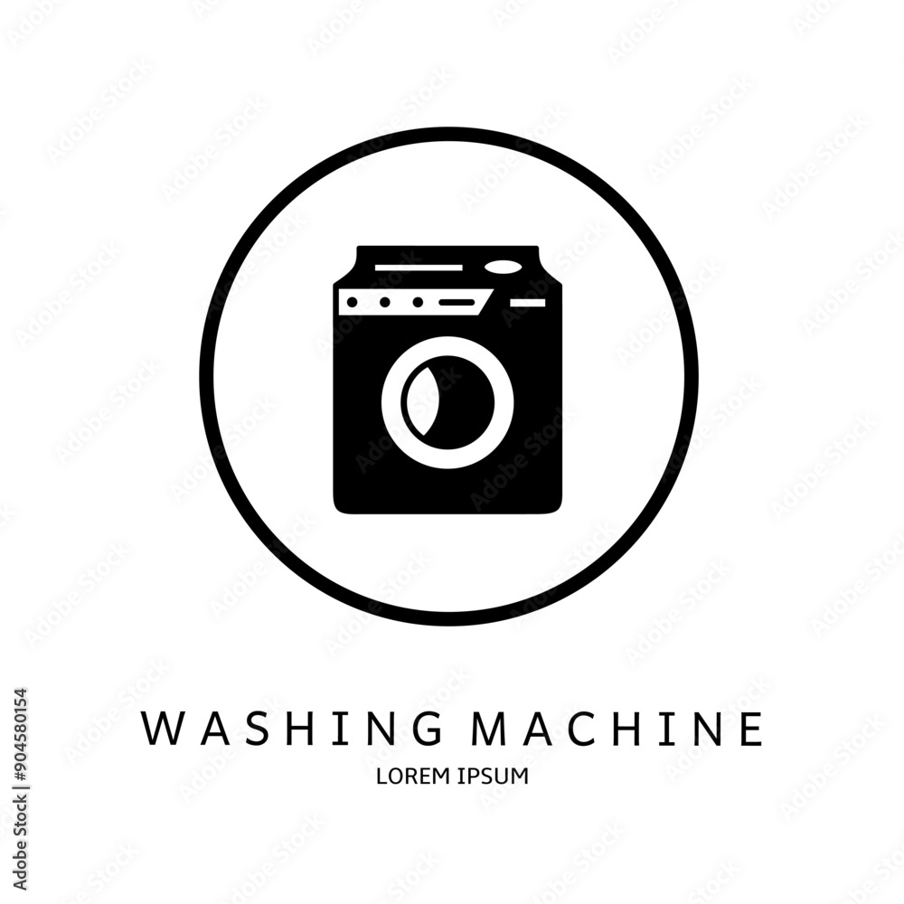 Logo vector design for business. Washing machine logos. Logo vector design for business. Washing machine logos.