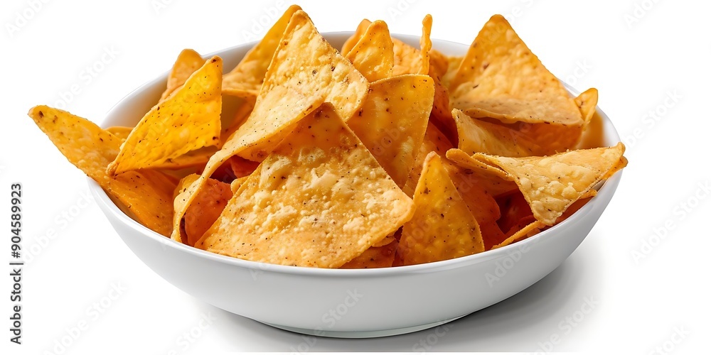 Bowl of Crispy Tortilla Chips - Photo Bowl of Crispy Tortilla Chips - Photo