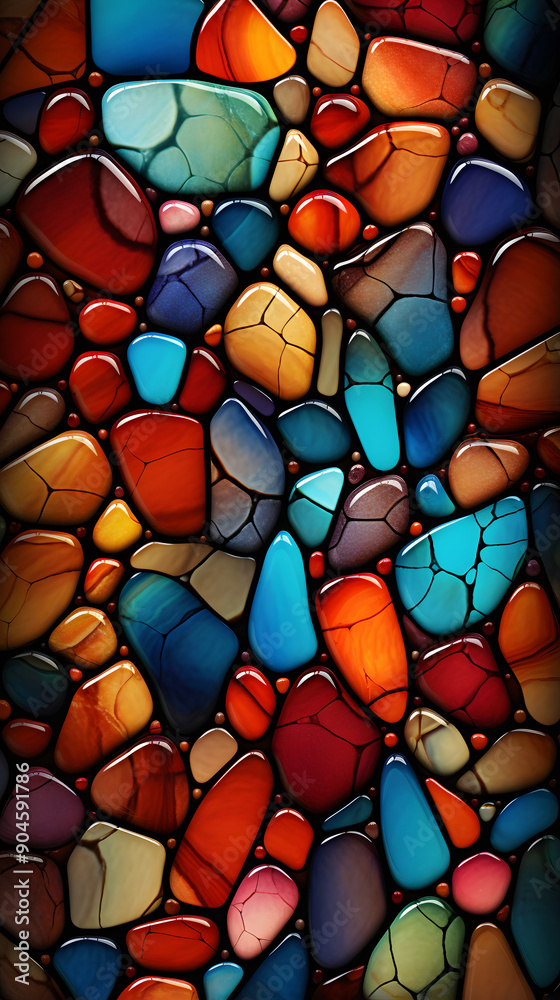 Stained glass mosaic gem abstract graphic poster background Stained glass mosaic gem abstract graphic poster background