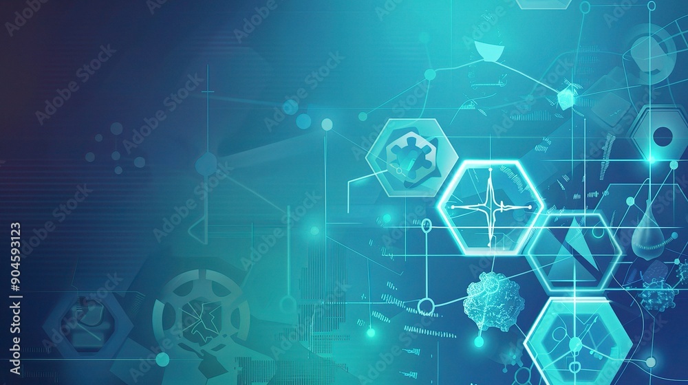 Abstract medical background with complex patterns and scientific elements. Professional and detailed design for healthcare, research, and innovation concepts. Abstract medical background with complex patterns and scientific elements. Professional and detailed design for healthcare, research, and innovation concepts.