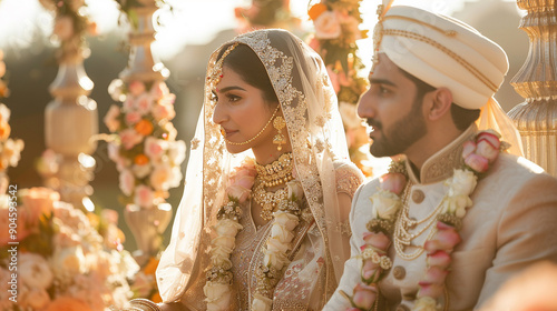 Photo of indian couple wedding,

