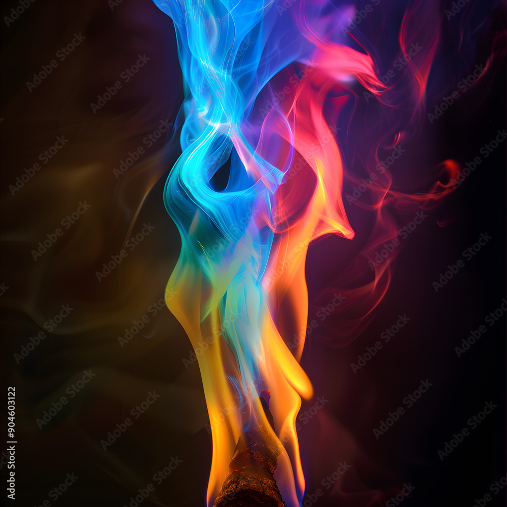 Obraz premium Colorful Flame 