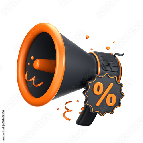 Black Friday Promotion 3D Illustration for uiux, web, app, presentation, etc